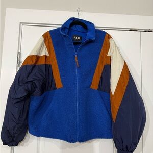 UGG Blue and Orange Colorblock Jacket